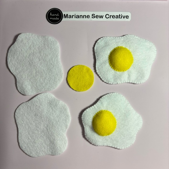 COPY- Felt Food Toy Playset,Breakfast, Plushie Toy for Kids,Girl Boy Kitchen Toy - Picture 7 of 10